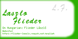 laszlo flieder business card